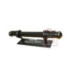 Hand Forged Iron Door Pull Handle on Plate Snake-Tail design Black Powder Coated 300mm  #2845 - Image 3
