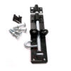 Ironmongery Brenton Bolt Door Lock - 225mm Sliding Padbolt with Japanned Black Finish - Gate Bolts for Wooden Gates, Garden Shed, Wooden Shed, Garage Door Lock Strong Anti Rust Garden Gate Lock  225mm #550 - Image 4