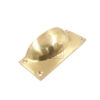 Brass Cabinet Drawer Cup Pull Handle Elegant Victorian design 110mm Shiny Brass Lacquered Finish 110mm #975 (Set of 4 Pcs) - Image 2