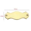 Brass House Sign Plaque Personalised Door Number Custom Made for Your Address Home Room Modern Floating Acrylic Long Lasting Weatherproof Sign Polish Brass Finish 125mm #896 - Image 2