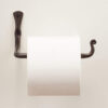 Wrought Iron Handmade Straight Decorative Toilet Paper Holder Decorative Black Toilet Paper Roll Hanger Decor Wall Mount Easy Installation 150mm #5004 - Image 5