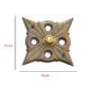 Cast Iron Door Bell Push Button Twinkle 75mm #1028 - Image 2