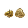 Brass Deco Heart Nail 32mm # 6188 - Image 2