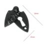 Cast Iron Victorian Standard Profile Keyhole Closed Covered Lock Swing Cover Plate Escutcheon Black Powder Coated 55mm #2510 - Image 2