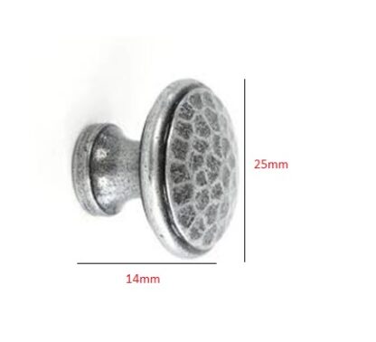 Hand Forged Iron Cabinet Knob Hammered Head 25mm #29551 (Set of 6 Pcs) - Image 2