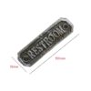 Cast Iron "REST ROOM" Door Sign Built to last in busy restrooms and public spaces Metal Restaurant Bar Restroom Wall Plaque Business Bathroom Decor Natural Lacquer Finish 105mm #3108 - Image 2