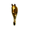 Brass Animal Coat Hook"Horse Head" Style 140mm #3279 Polish Brass Finish