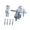 Ironmongery Loft Hatch Catch, Fanlight Window Catch, Window Gate Security Pull Ring Automatic Door Bolt, Aluminum Latch Lock Zinc Plated Finish 100mm #543 - Image 4