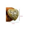 Brass Deco Heart Nail 32mm # 6188 - Image 3