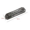 Cast Iron "BATHROOM" Sign Plaque Door Wall Cafe Shop Pub Hotel Bar Work Natural Lacquer Vintage Finish 120mm #6262 - Image 2