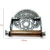 Cast Iron Traditional Water Loo Toilet Fixture Patent Pending Vintage Design Victorian Wall Mounted Toilet loo Roll Holder Natural Finish 190mm #6350 - Image 2