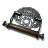 Cast Iron Traditional Water Loo Toilet Fixture Patent Pending Vintage Design Victorian Wall Mounted Toilet loo Roll Holder Natural Finish 190mm #6350 - Image 3