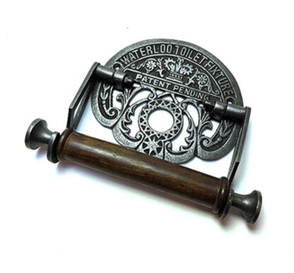Cast Iron Traditional Water Loo Toilet Fixture Patent Pending Vintage Design Victorian Wall Mounted Toilet loo Roll Holder Natural Finish 190mm #6350 - Image 3