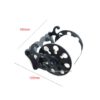 Cast Iron Retro Collections Wheel Design Sentry Paper Company Patent Toilet Paper Holder - Wall Mounted -Toilet Paper Holder for Bathroom Black Finish 160mm #658 - Image 2