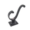 Cast Iron Hat & Coat Hook 80mm #1668 Black Finish - Image 2