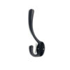 Cast Iron Hat & Coat Hook 100mm #1612 Black Finish - Image 3