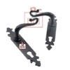 Cast Iron Door Handle On Plate 260mm #1449 - Image 7