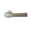 ALUMINIUM DOOR HANDLE ON ROSE 50mm Rose x 125mm Handle #1069