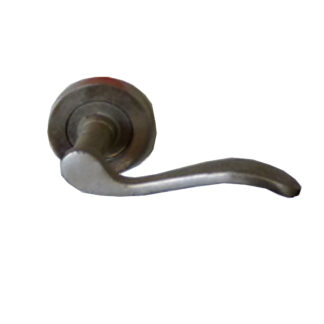 ALUMINIUM DOOR HANDLE ON ROSE 50mm ROSE x 115mm HANDLE #1071