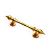 Solid Brass Arabian Mosque Design Cranked Door Pull Handle 335mm #1276 - Image 3