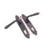 AST IRON EUROPE ENTRY DOOR LEVER HANDLE ON PLATE WITH EURO CYLINDER KEYHOLE 260mm#1450 - Image 3