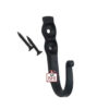 Hand Forged Iron Coat Hook 85mm #1588 Black Finish