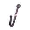 Hand Forged Iron Coat Hook Bean 100mm #1613 - Image 4