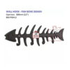 Cast Iron Animal Coat Hook"FISH" Style 300mm #1656 Matt Black Finish - Image 5