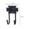 Hand Forged Iron Double Hook 120mm #1676 - Image 2
