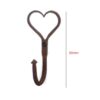 Hand Forged Iron Coat Hook "Heart" 50mm #1682 - Image 2