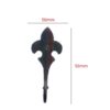 Hand Forged Iron Coat Hook 50mm #1685 - Image 2
