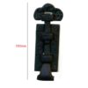 Cast Iron Door Bolt Scroll Style Black powder coated, Surface Mounted Door Bolt, Sliding Door Lock, Lock Bolts for Securing Internal Doors for Bedrooms, Bathrooms, Storage Units and Cupboards 100mm #2287 - Image 2
