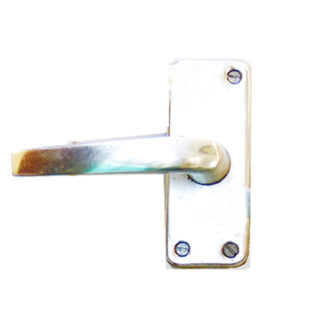 ALUMINUM DOOR HANDLE ON PLATE ( 100x105mm)