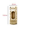 Recessed Flush Door Handles Brass Cabinet & Furniture Door Pulls Brass Rectangle Rectangle Handles/Pulls for Interior & Closet Doors 130mm #2535 - Image 2