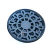 Aluminum Vent Systems Black Ceiling Grille - Round Air Vent Louver - Grill Cover - Aluminum Screen - HVAC Vents for Bathroom, Home Office, Kitchen 158x70mm x Jali 100mm # 4095