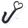 Hand Forged Iron Hook "Heart" 75mm #6197 - Image 2