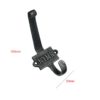 Robust Cast Iron Hat & Coat Hook-and-plaque with text "NYMR- North Yorkshire Moors Railway 100mm #678 Black / Rustic / Natural Lacquered Finishes - Image 2