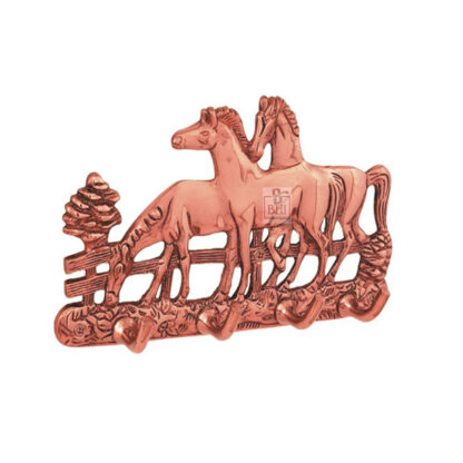 Brass Animal Coat Hook Rail "Horse" Style 50mm # 1602 Polish Brass Finish - Image 3