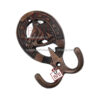 Cast Iron Double Hook 100mm #2523 Copper Antique Finish - Image 3