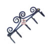 Hand Forged Iron Wall Hook-Five Hangers 185mm #235 - Image 2