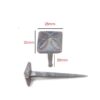Decorative Nail Heads Hand Forged Iron Decorative Door Studs  25mm #1853 - Image 2