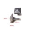 Decorative Nail Heads Pyramic Clavos Traditional Hot Forging Nails - 20x20x25mm #1935 - Image 2