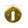 Euro Escutcheons Polished Brass, Escutcheon Cylinder Keyhole Cover, Euro Door Lock Cover for Security and Protection from Key Damage, Durable Escutcheon Plate with Concealed Screws 35mm #2507 - Image 2