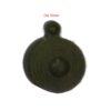Cast Iron Victorian Standard Profile Keyhole Closed Covered Lock Swing Cover Plate Escutcheon Black Powder Coated 30mm #2511 - Image 2