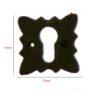 Cast Iron Euro Escutcheons Black Powder coated Escutcheon Cylinder Keyhole Euro Door Lock Cover for Security and Protection from Key Damage, Durable Escutcheon Plate with Concealed Screws 75mm #2512 - Image 2