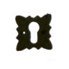 Cast Iron Euro Escutcheons Black Powder coated Escutcheon Cylinder Keyhole Euro Door Lock Cover for Security and Protection from Key Damage, Durable Escutcheon Plate with Concealed Screws 75mm #2512
