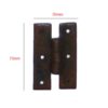 Hand Forged Iron H Hinge 75mm #2940 - Image 2
