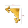 Brass Corner Plate 65x65mm #3112 - Image 2