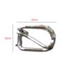 Hand Forged Iron Bakkal 40x32mm #3253 - Image 2