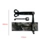 Hand Forged Wrought Iron Gate Lockable Hasp Latch Set Viking Hardware 200mm #3894 - Image 2